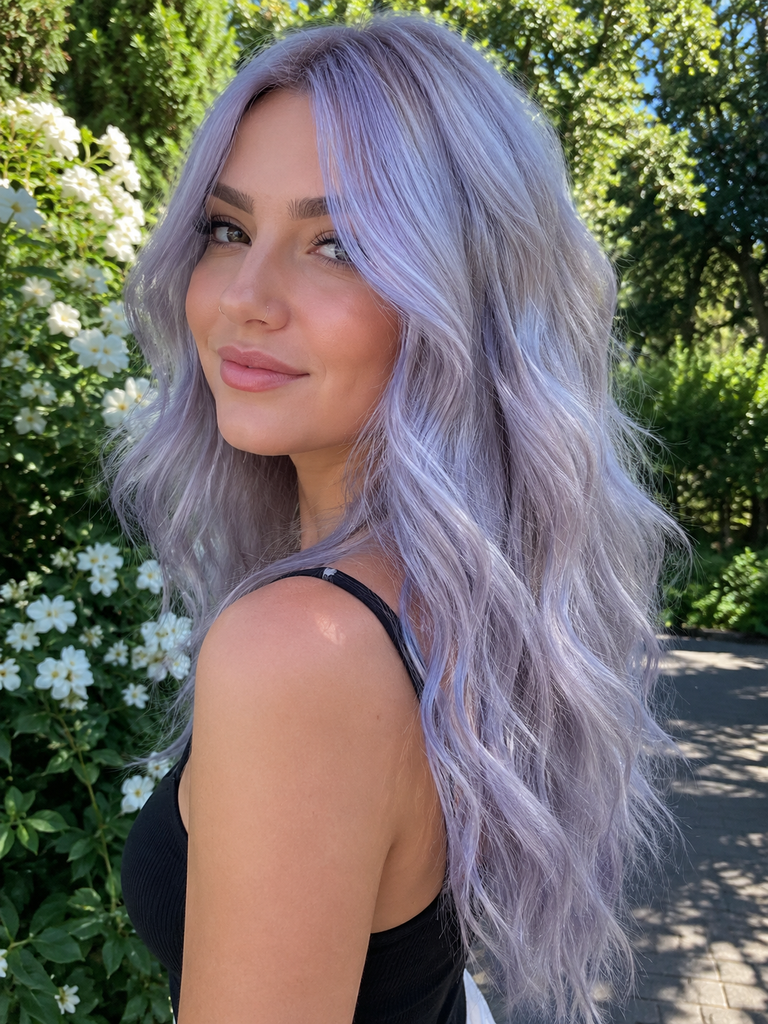 16 Silver Lavender Hair Color Ideas