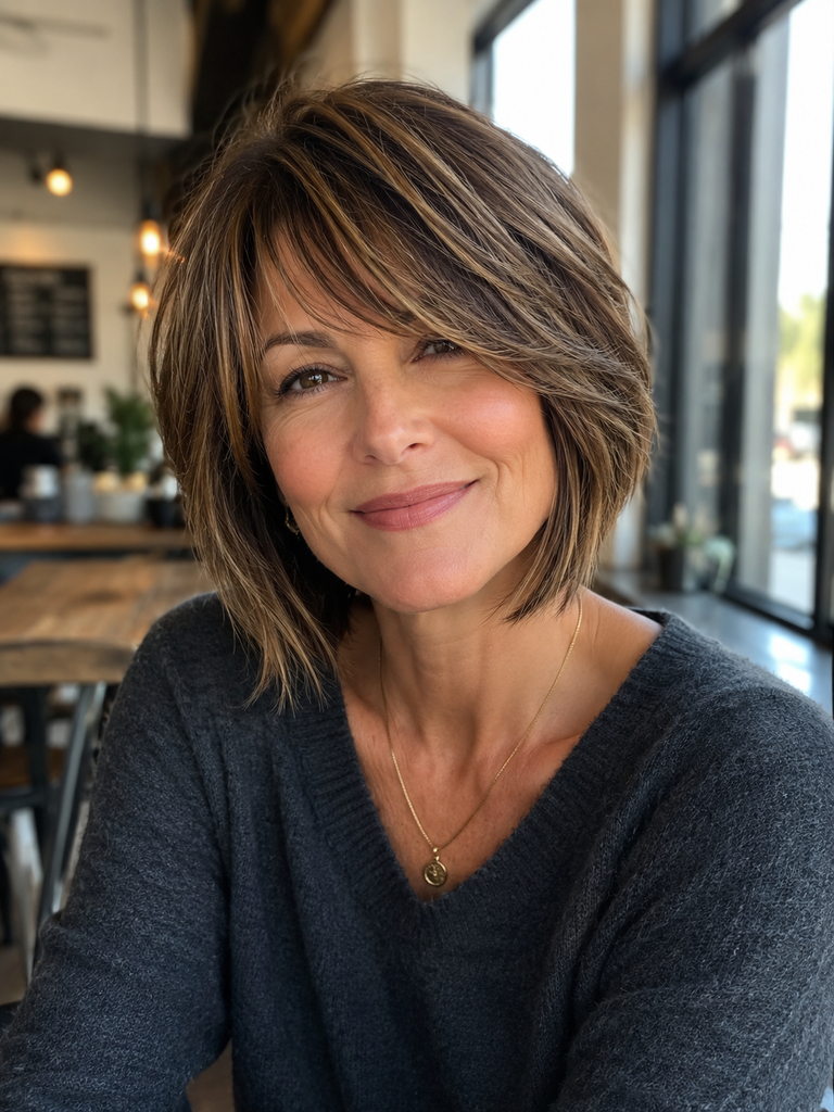 16 Layered Bob Hairstyles for Women Over 40