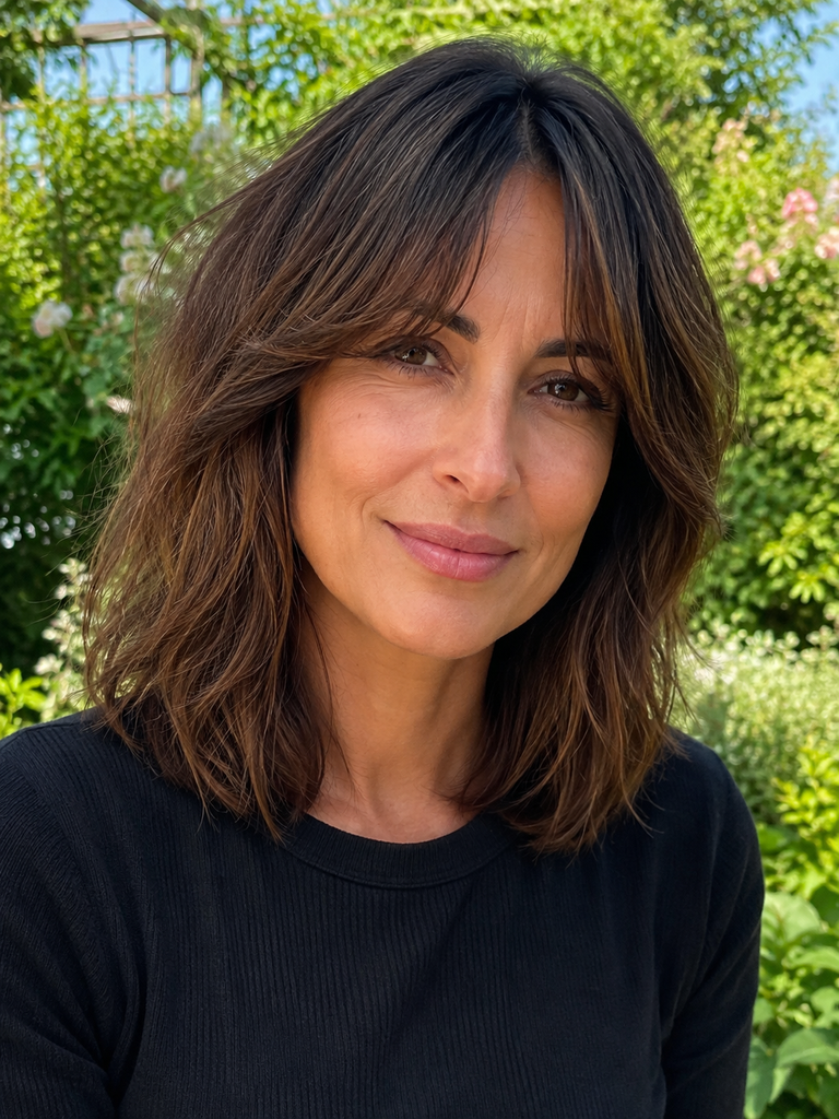 19 Hairstyles For Women Over 40 With Bangs