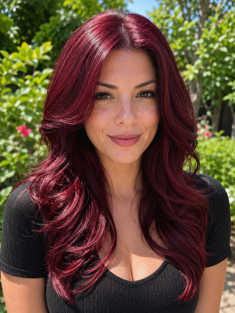 15 Deep Burgundy Hair